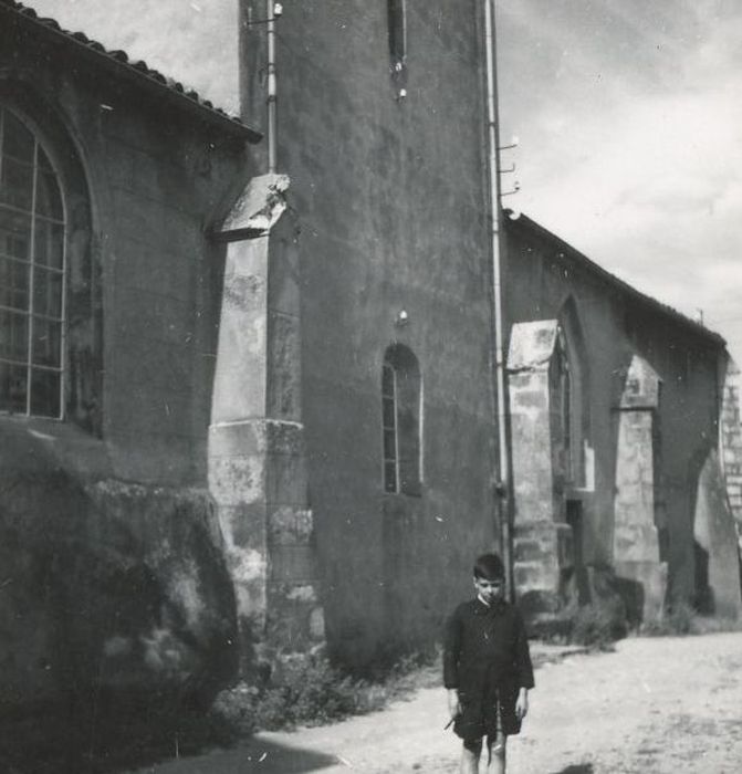 façade latérale sud, vue partielle