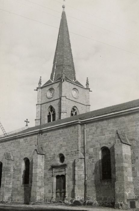 façade latérale sud, vue partielle