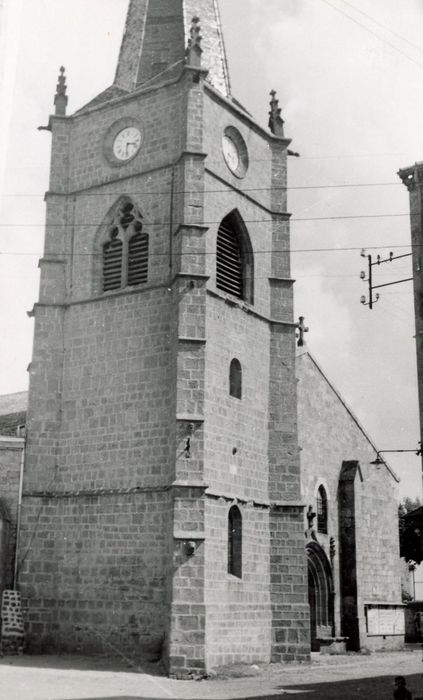 clocher, élévations nord et ouest