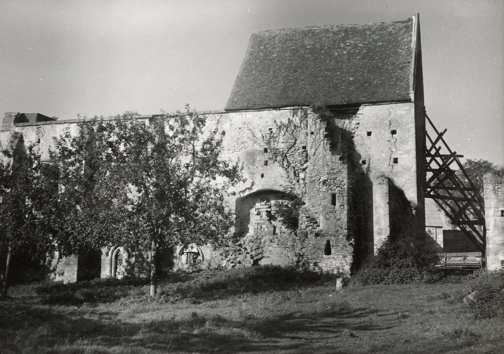 vue partielle des ruines situées au sud, élévation est