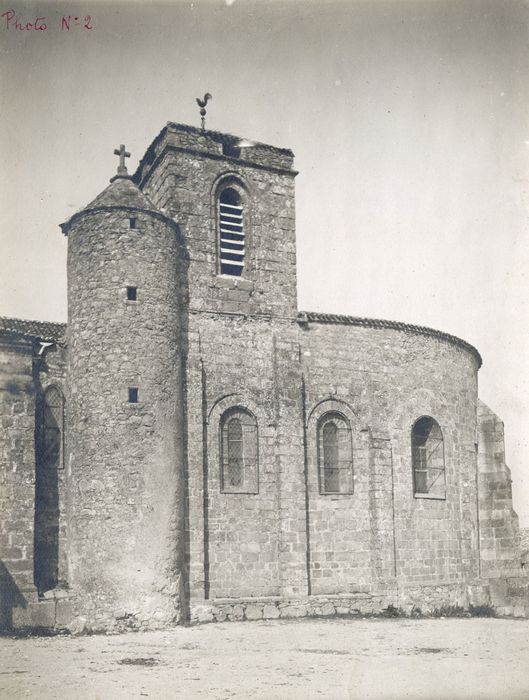 façade latérale sud, vue partielle