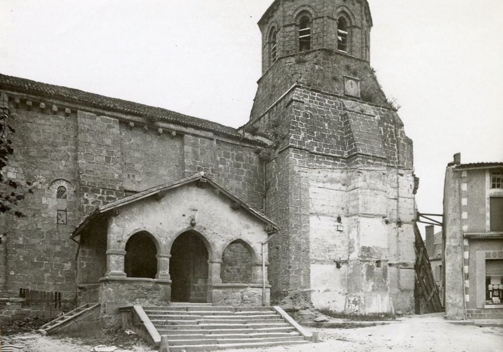 façade latérale sud, vue partielle