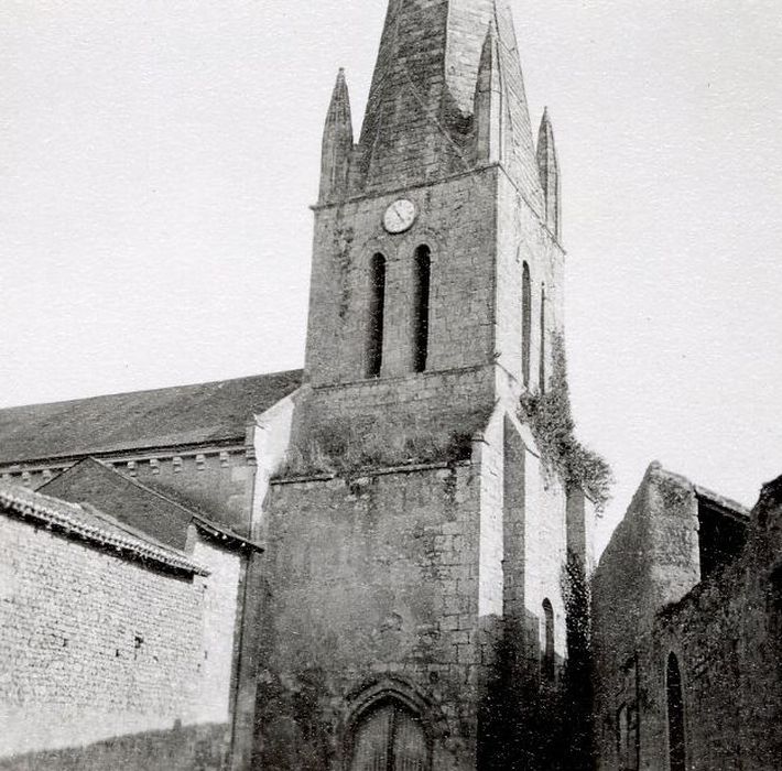 clocher, élévation nord, vue partielle