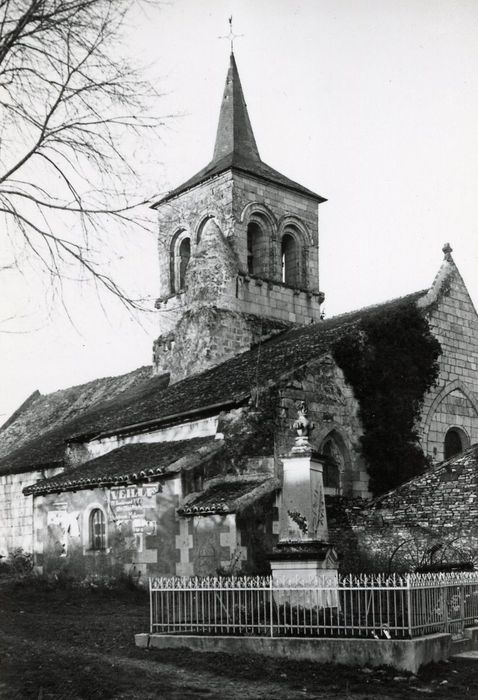 Façade latérale sud, vue partielle