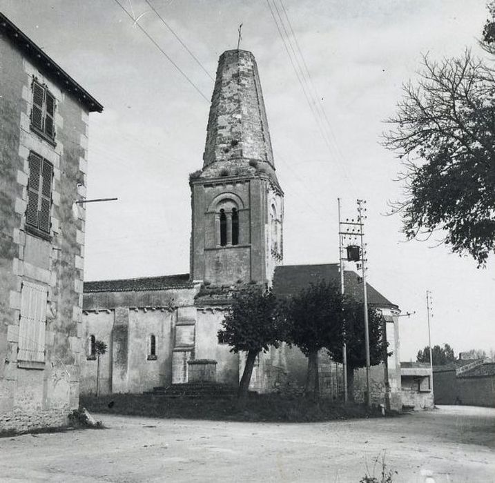 façade latérale sud, vue partielle