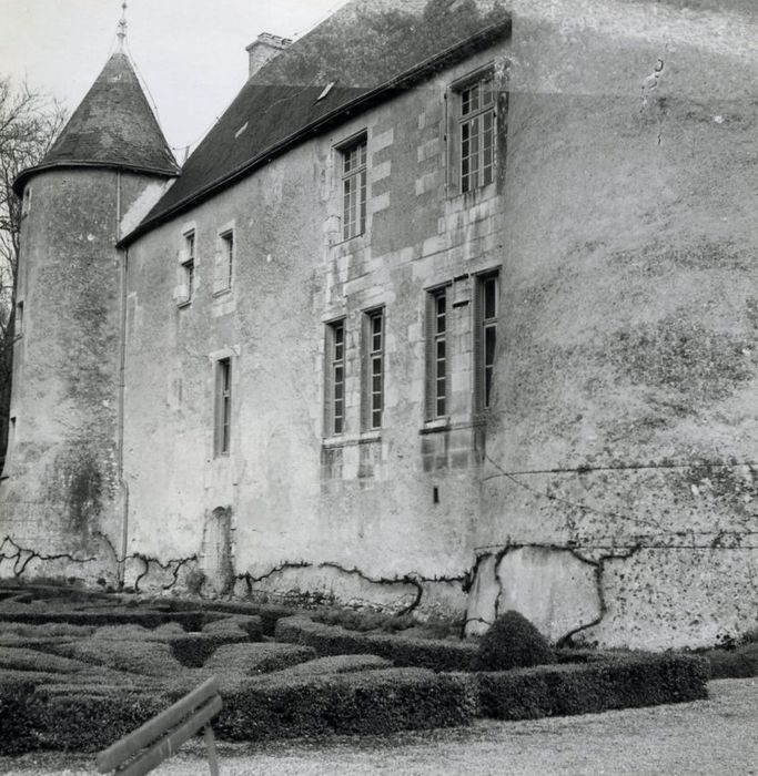 façade ouest, vue partielle