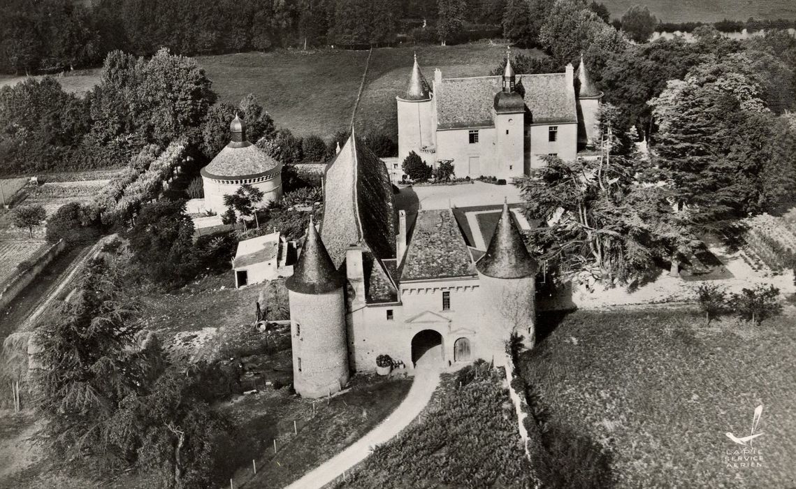 vue aérienne de l’ensemble des bâtiments