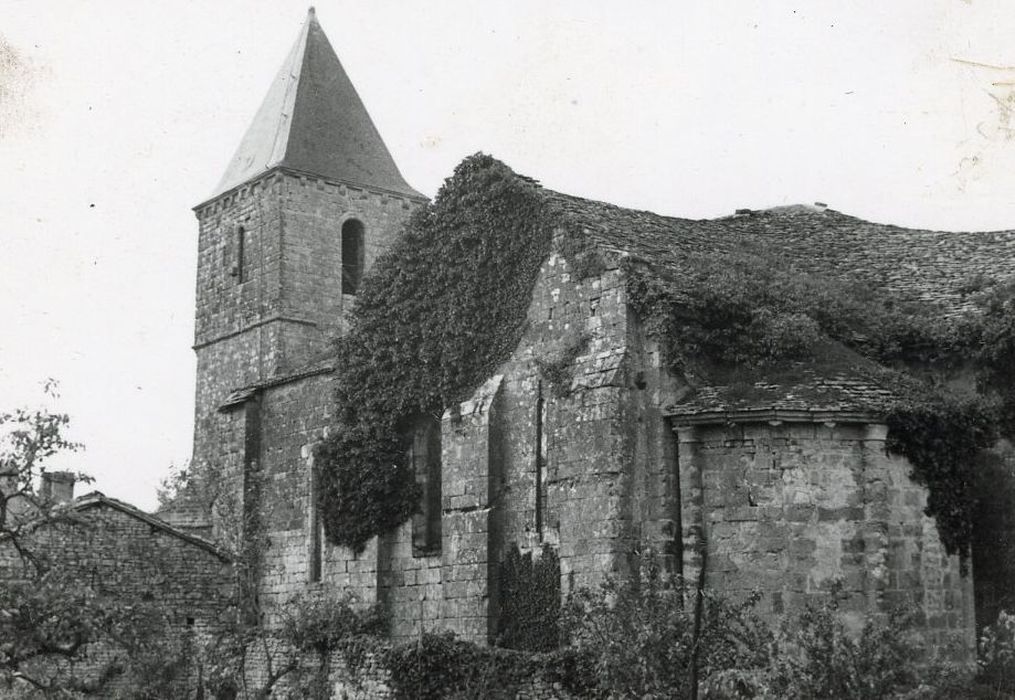 façade latérale sud, vue partielle