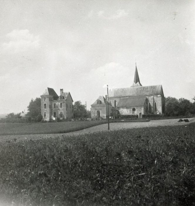 vue générale des bâtiments depuis le Sud