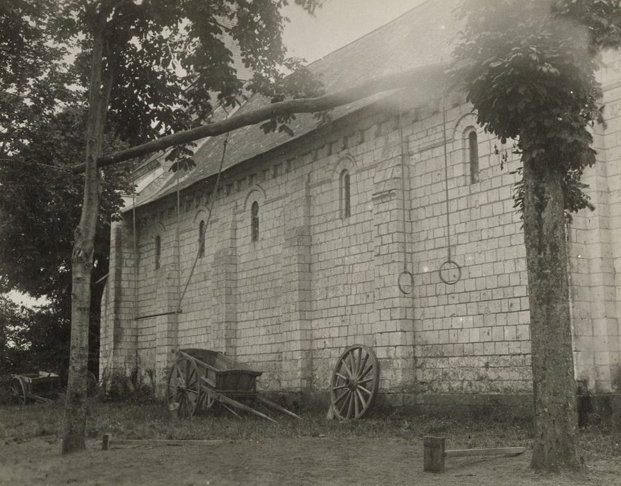 façade latérale sud, vue partielle