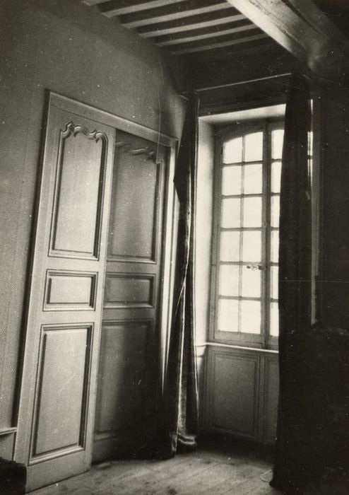 1er étage, chambre, détail des vantaux de porte