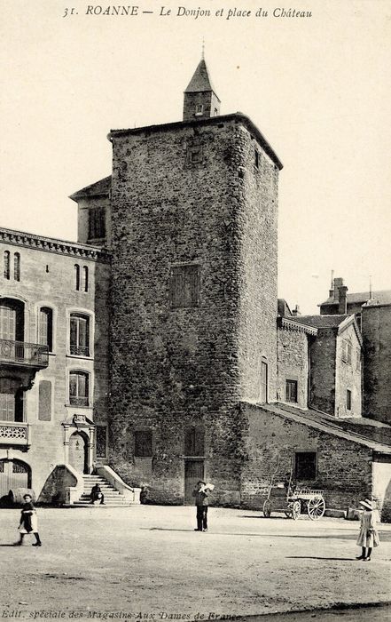 donjon, élévations sud et ouest