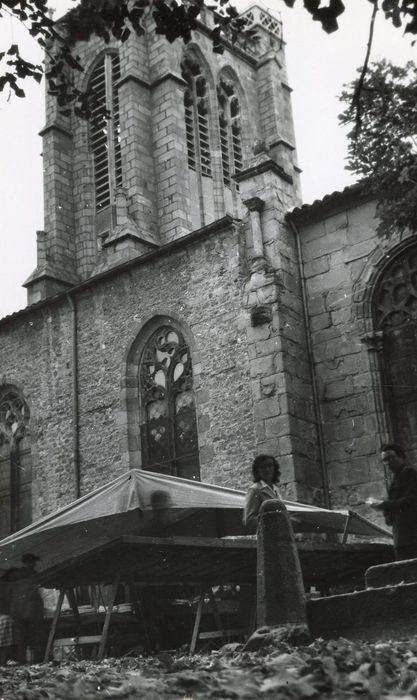 façade latérale nord, vue partielle