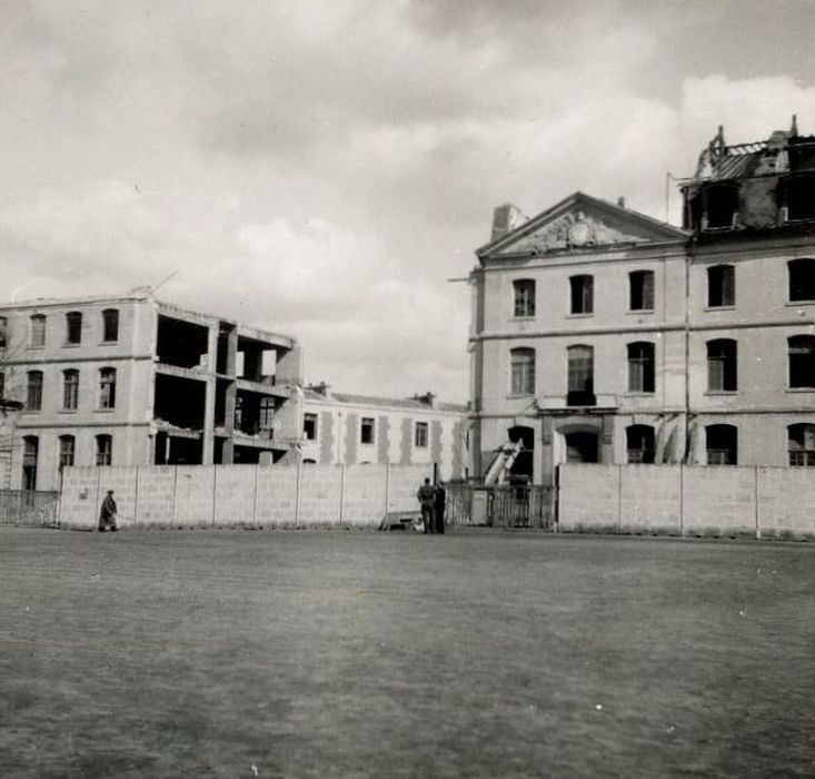 pavillon Joffre, façade antérieure, vue partielle