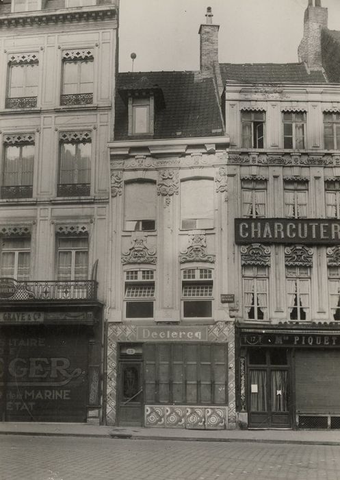 façades sur rue des n°15 et 17