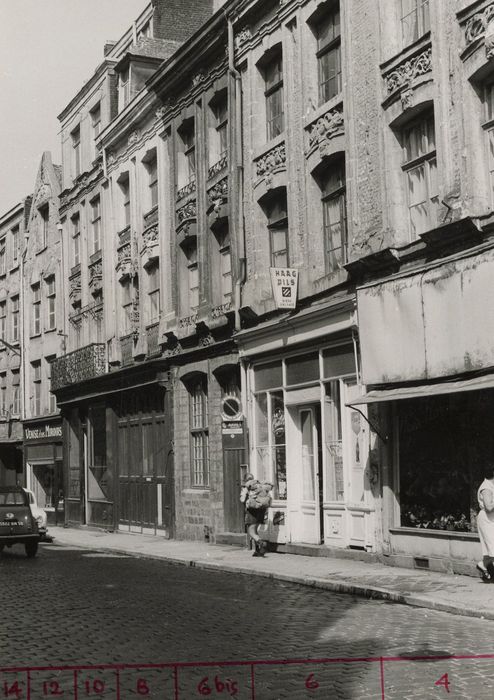 façades sur rue des n°4, 6, 6bis, 8, 10, 12, 14