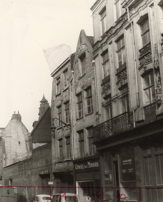 façades sur rue des n°10, 12 et 14