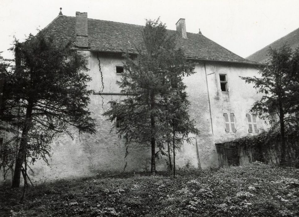 logis abbatial, aile ouest, façade ouest