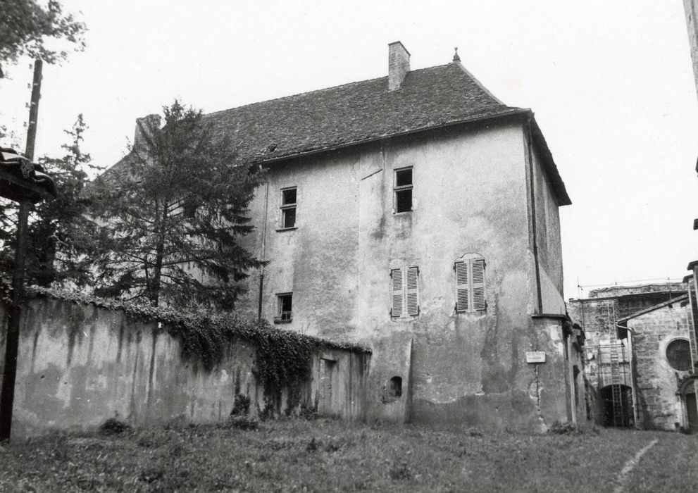 logis abbatial, aile ouest, façade ouest