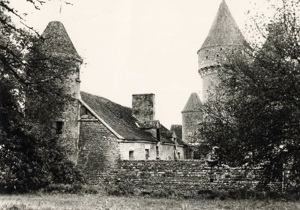 vue partielle du manoir depuis le Sud-Ouest