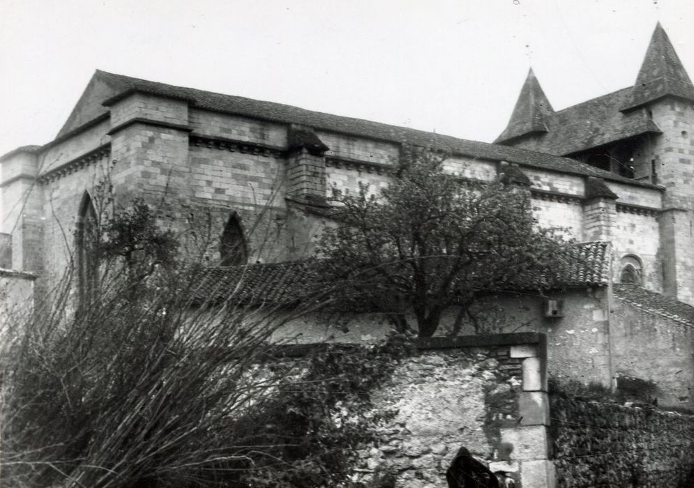 façade latérale nord, vue partielle