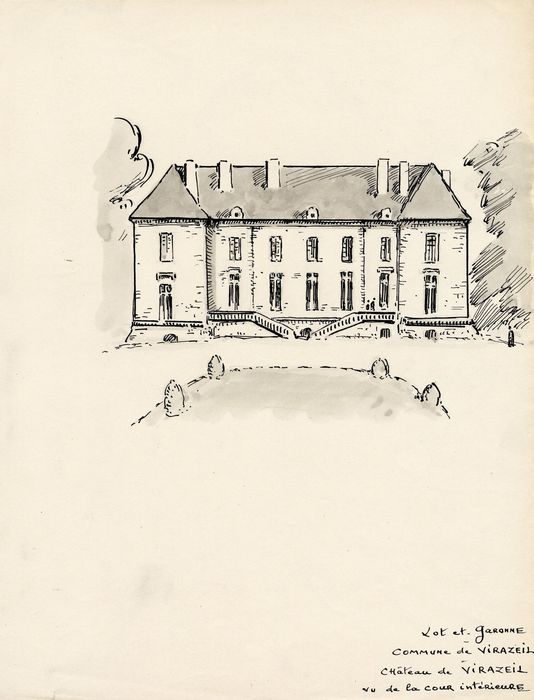 façade nord (dessin : encre sur papier)