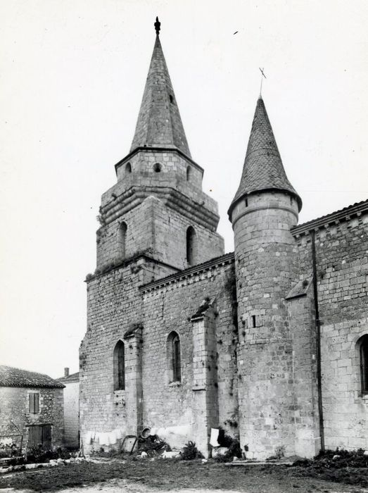 façade latérale sud, vue partielle