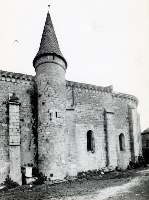 façade latérale sud, vue partielle