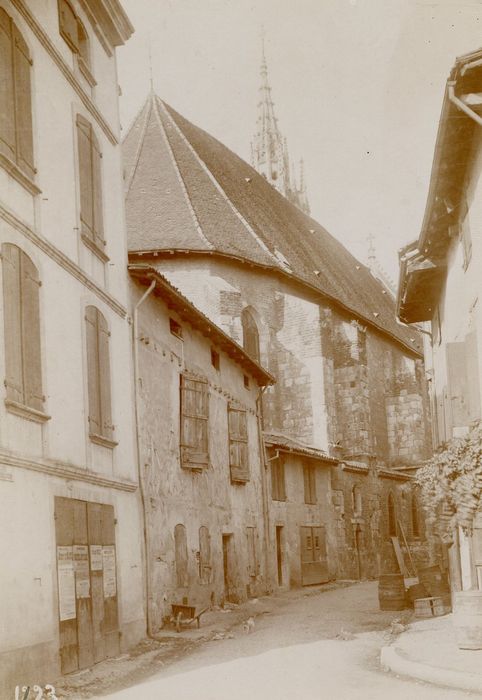 façade latérale nord, vue partielle