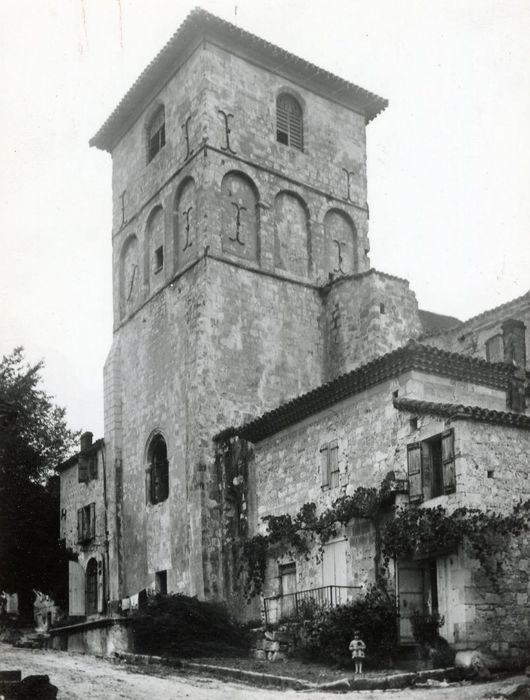 clocher, élévations sud et ouest