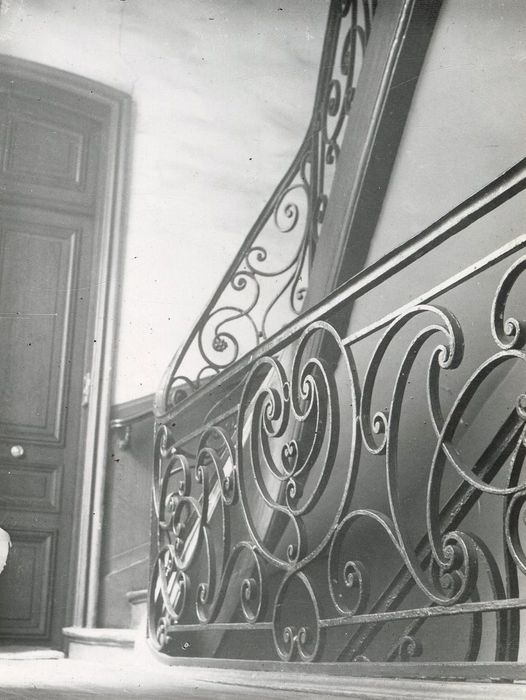 escalier, détail de la rampe