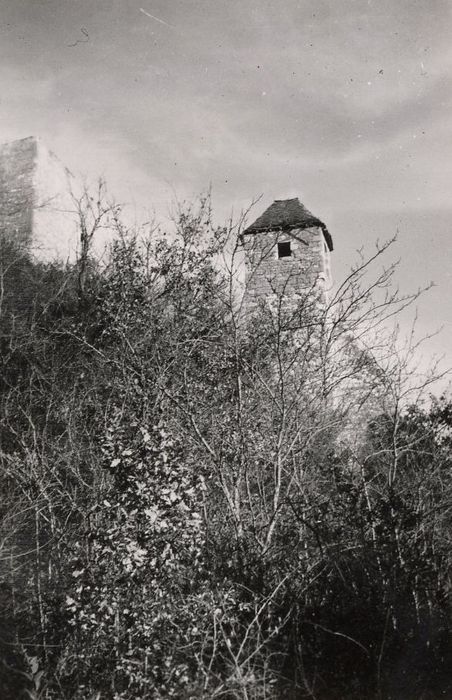 chapelle, clocher, élévation ouest, vue partielle