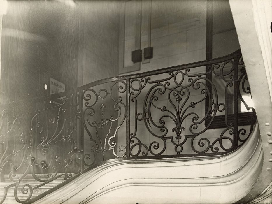 escalier d’honneur, détail de la rampe