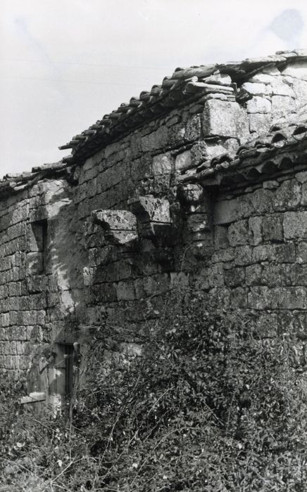 bâtiment annexe, façade nord-ouest, vue partielle