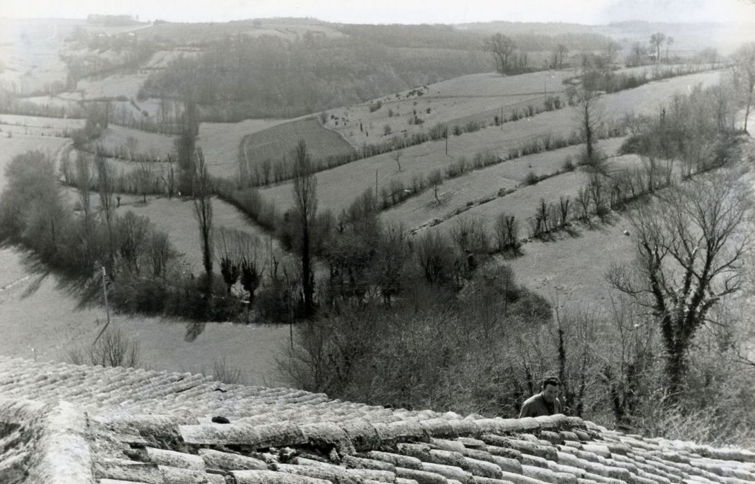 vue générale de la campagne environnante en direction du Sud