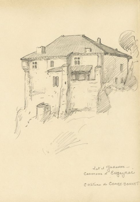 façade nord-est (dessin : crayon sur papier)