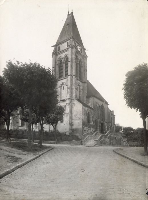 clocher, élévations nord et est