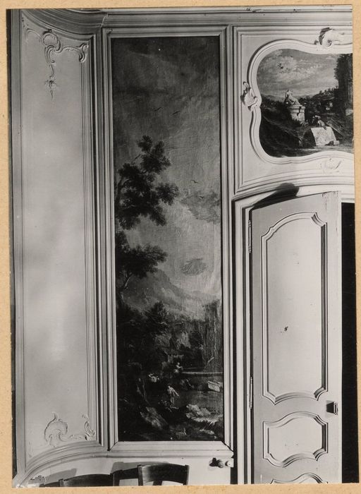 1er étage, salon des peintures, détail du décor