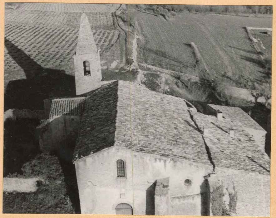 vue générale depuis le donjon à l’Ouest