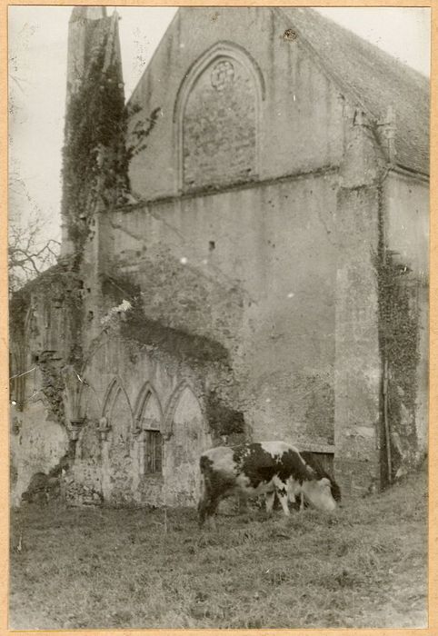 vestiges de l’église, pignon orienté nord