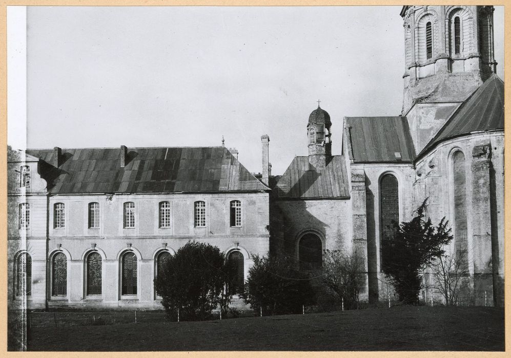 église et palais abbatial, ensemble est, vue partielle