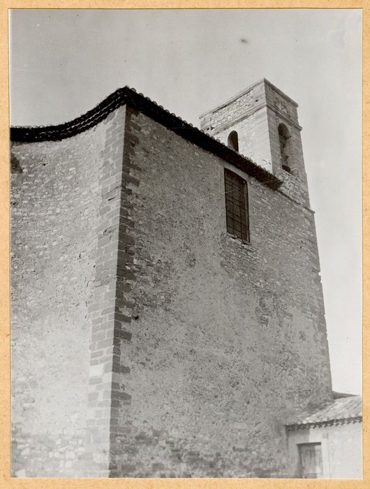 façade latérale est, vue partielle