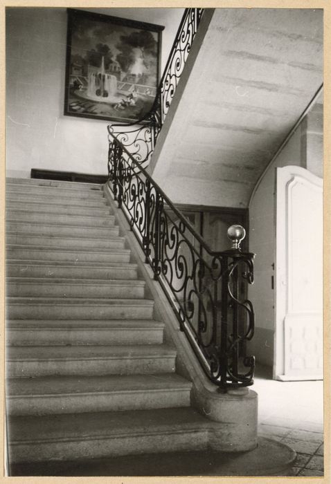 escalier d’honneur, vue partielle