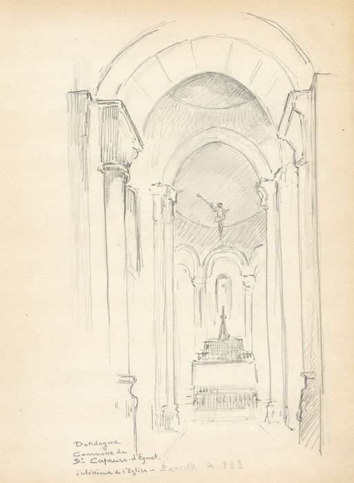 choeur (dessin : crayon sur papier)