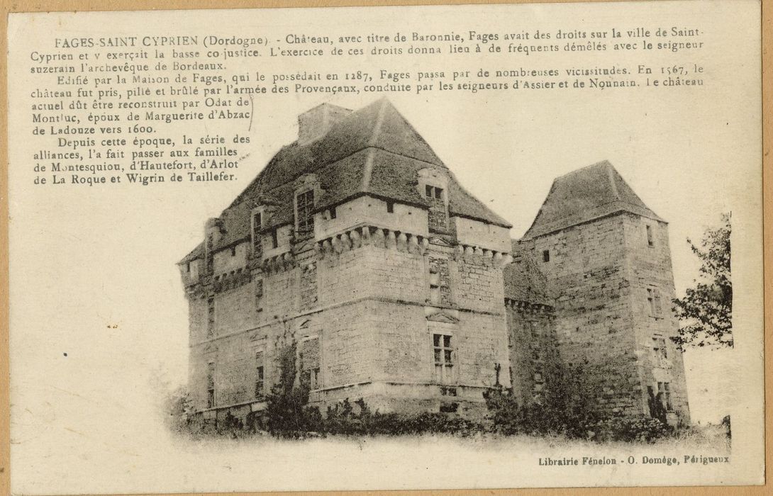 vue générale du château