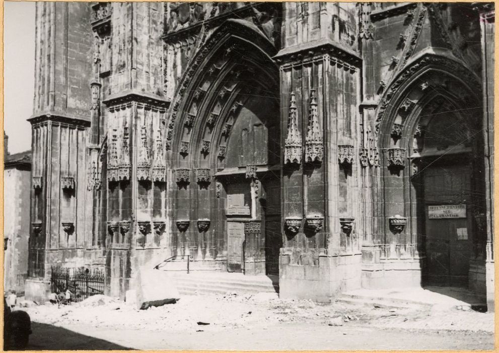 façade ouest, vue partielle