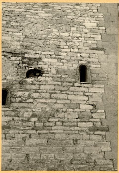 tour, élévation nord, détail des maçonneries