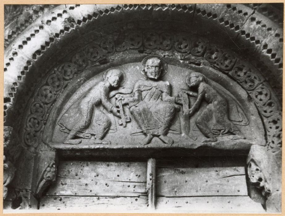 portail d’accès ouest, détail du tympan