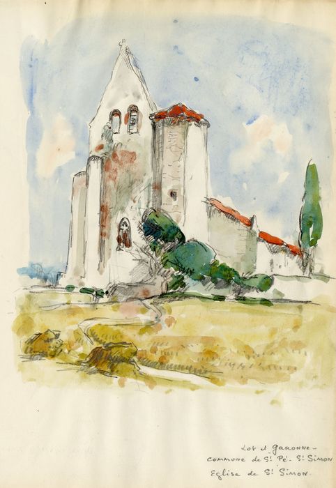 ensemble sud-ouest (dessin : aquarelle sur papier)