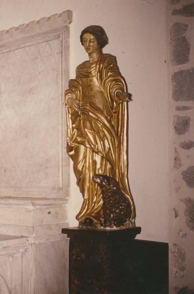 statue : sainte Agnès - © Ministère de la Culture (France), Médiathèque du patrimoine et de la photographie (objets mobiliers), tous droits réservés